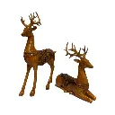 Reno Cafe Maderado, Poliresina, setx2. 25x7x41cm, 24x7x26cm 