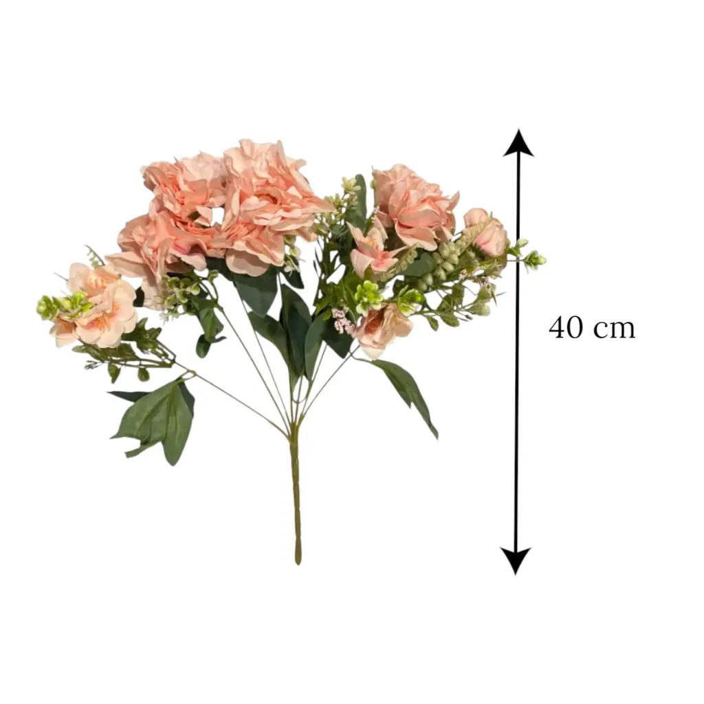 Flor artificial de cerezo, tela y pvc, 33cm 