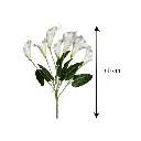 Flor artificial calas o cartucho, 60cm 