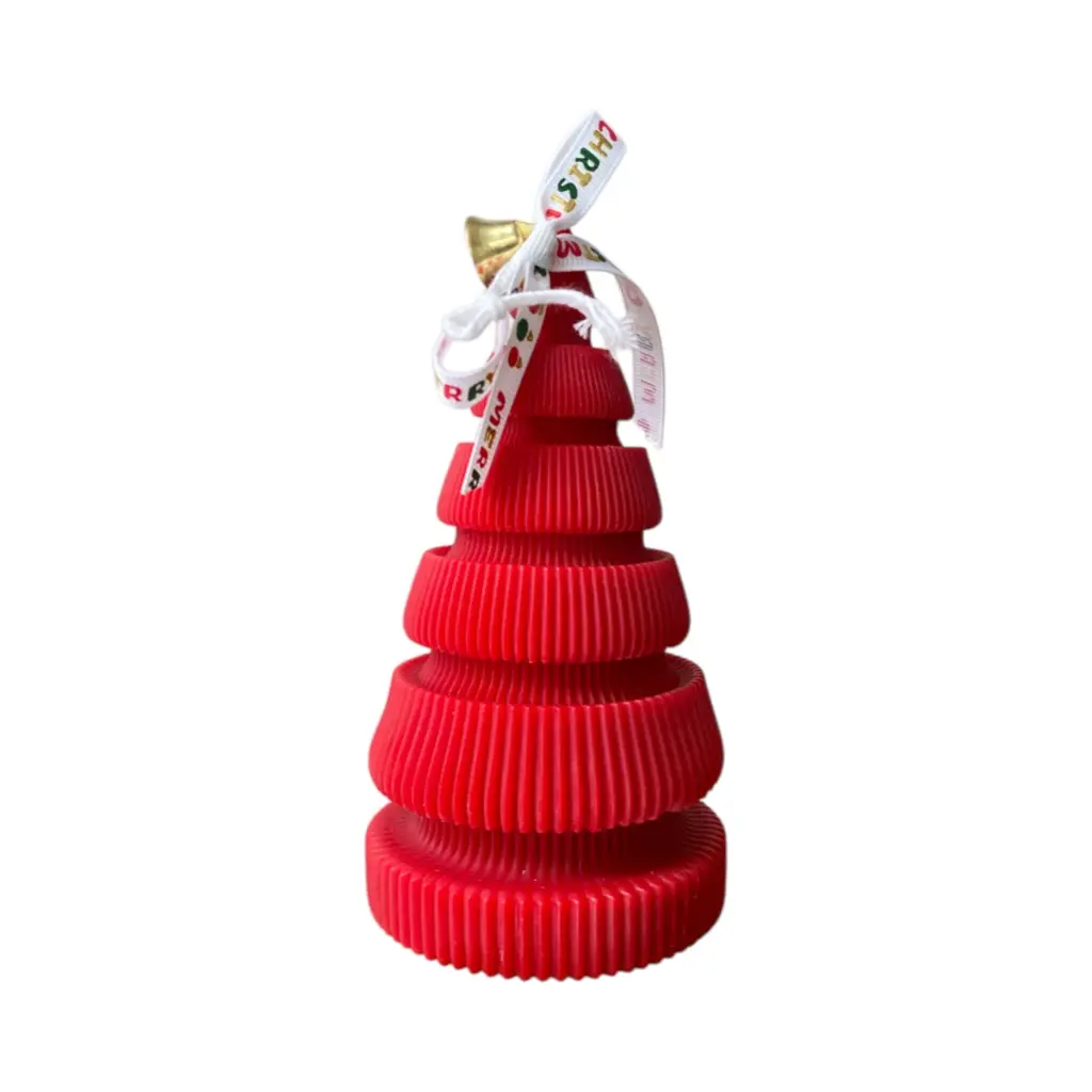 Vela Árbol de Navidad 3colores, Ø7.5x14.5cm