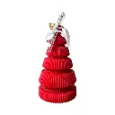 Vela Árbol de Navidad 3colores, Ø7.5x14.5cm
