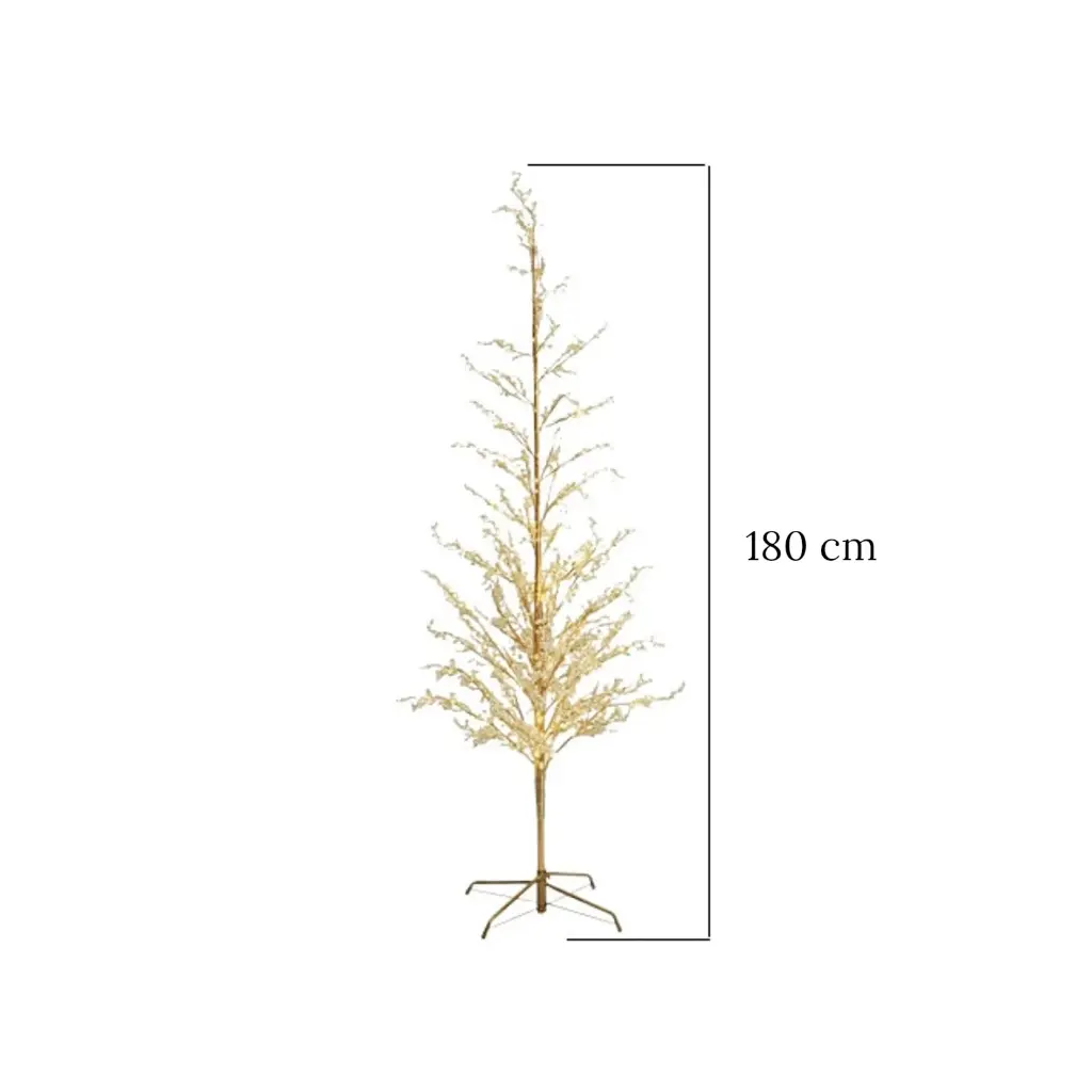 Árbol de Navidad con luz led Ramas Acrílicas, Ref:ES29458. 180cm