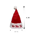 Gorro Navideño Rojo hiedra cereza, 30x45cm
