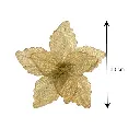 Flor Navideña Ponsetia Yute cafe. Ref:SH26-108 (Ø30cmx30cm)