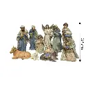 Nacimiento 11pz. Poliresina. Ref:TG762667 (16x10x32cm)