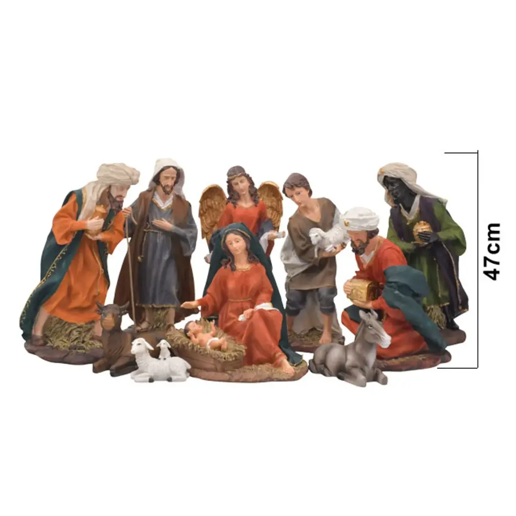 Nacimiento 11pz. resina Ref:TGGS14008 (18x47cm)