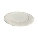 Plato de Cerámica blanco renos/arboles, Ref:IC1365-63. (Ø26cm x 2cm)