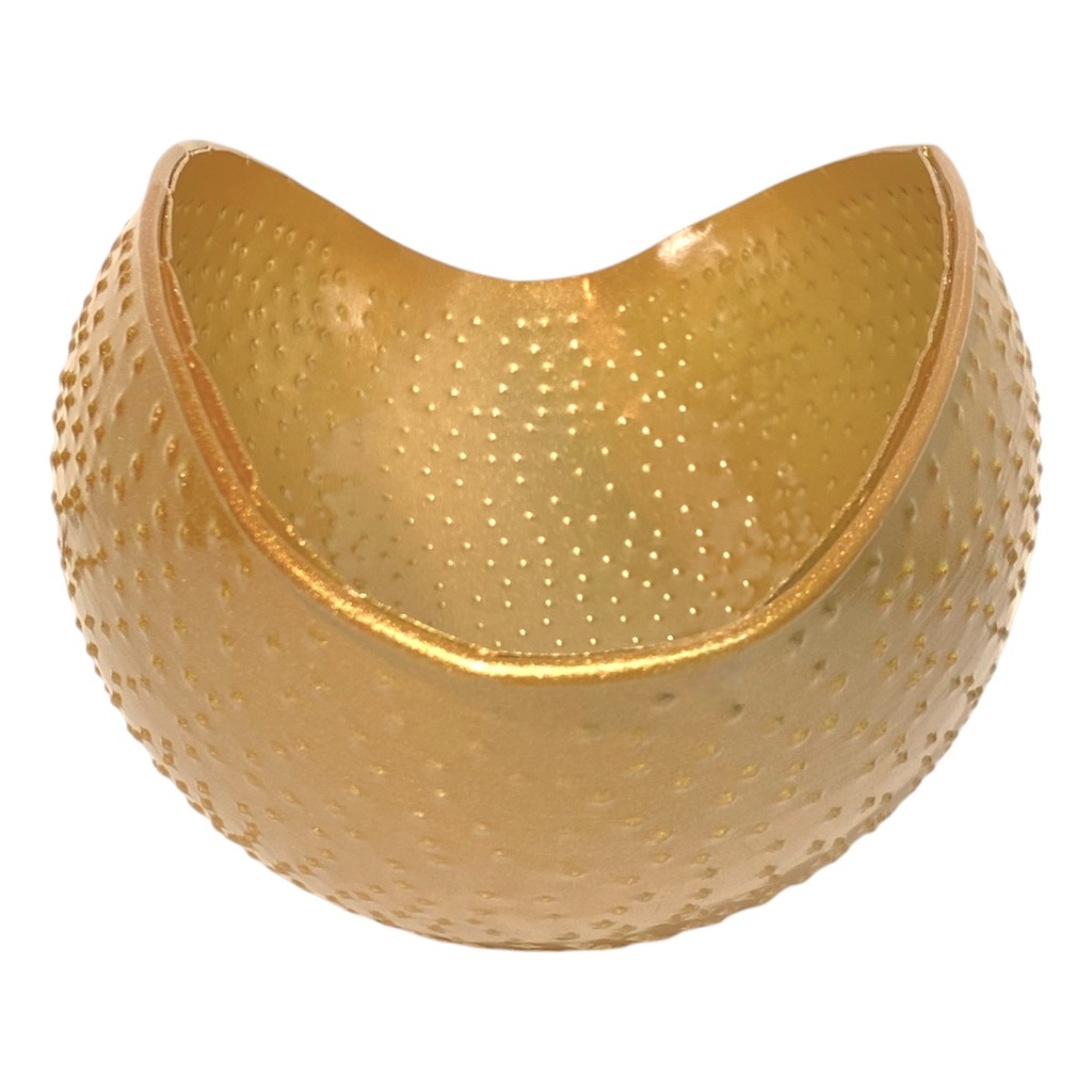 MACETA METALICA DORADA 20X6CM