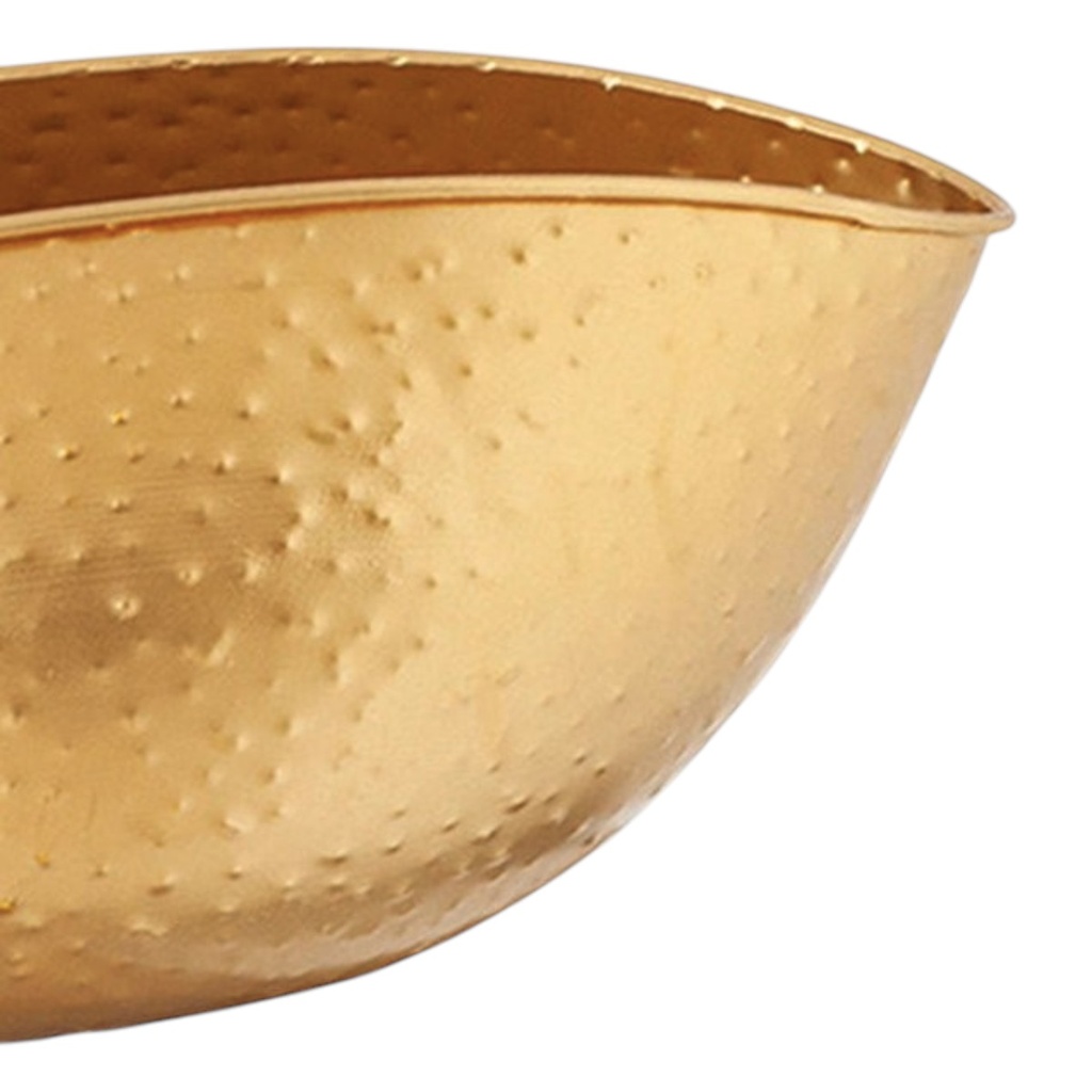 MACETA METALICA DORADA 20X6CM