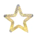 Estrella con 100 micro led, cálida de 8 funciones. Ref:AL-2026S001WW (40x40cm)