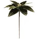Flor Navideña Terciopelo, Otoño Verde con dorado. Ref:FD-5657 (30x29Cm)