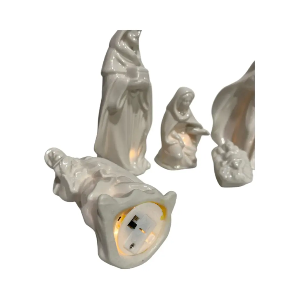 Nacimiento de Cerámica con luz, 6pcs. Ref:AYL2019018-34 S/6. (15cm)