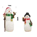 Hombre Nieve con luz 2 mod. Poliresina. Ref:TG925956 (12x8.5x23cm)