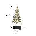 Árbol Navideño Champagne/Crema, resina. Ref:TG76615 (21x9x48cm) 
