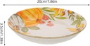 Plato hondo de ceramica calabaza 20x3cm Coleccion Cosecha 