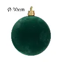 Esfera Navideña Verde Velvet Ø30cm. Ref:ES26679