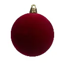 Esfera Navideña Verde/Roja Velvet Ø30cm. Ref:ES26679