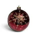 Esfera Navideña Burgundy copo champagne, set x 6pcs. Ø8cm. Ref:AR3-8006BH402-CHR