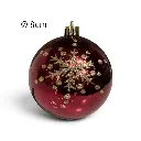 Esfera Navideña Burgundy copo champagne, set x 6pcs. Ø8cm. Ref:AR3-8006BH402-CHR