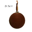 Esfera Navideña Cafe velvet Ø15cm. Ref:ES29350