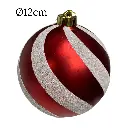 Esfera Navideña Candy Ø12cm. Ref:ES29628
