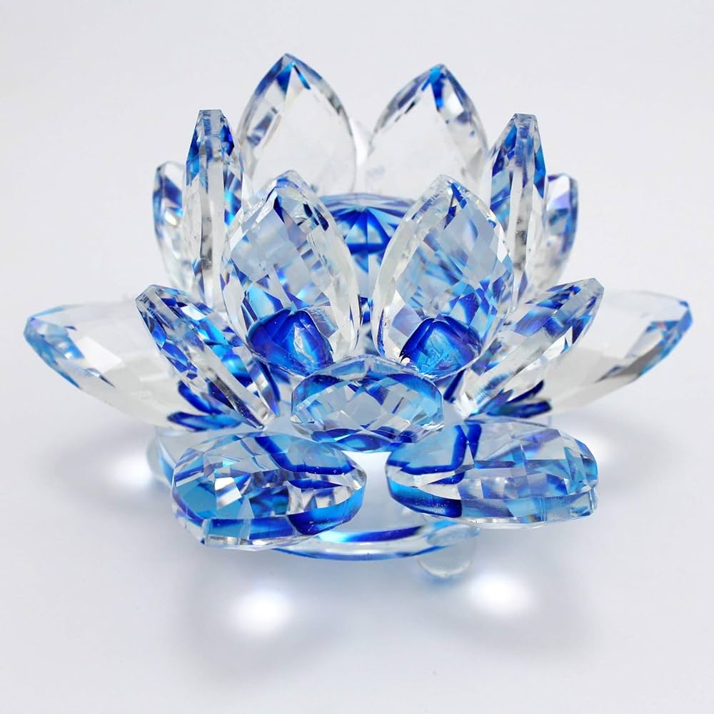 FLOR DE LOTO DE CRISTAL 12*5.5CM