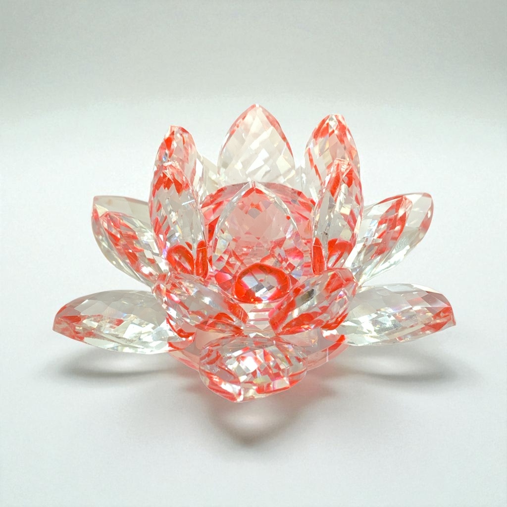FLOR DE LOTO DE CRISTAL 9.5*4.5CM