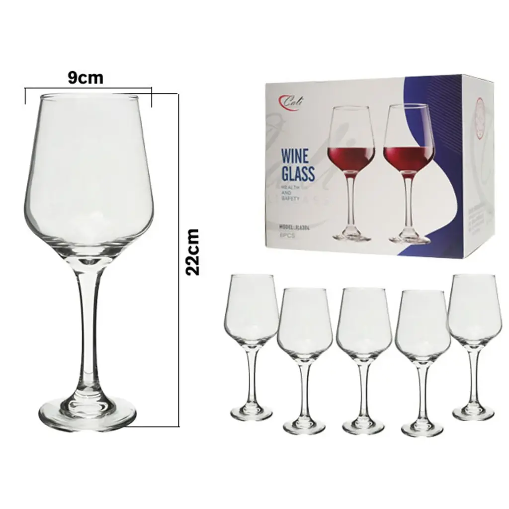Copa de Vidrio, set x 4pcs. 650ml. Ref:ES30453