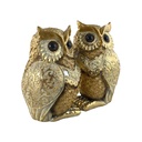 PAREJA DE BUHOS 16X7.5X13CM
