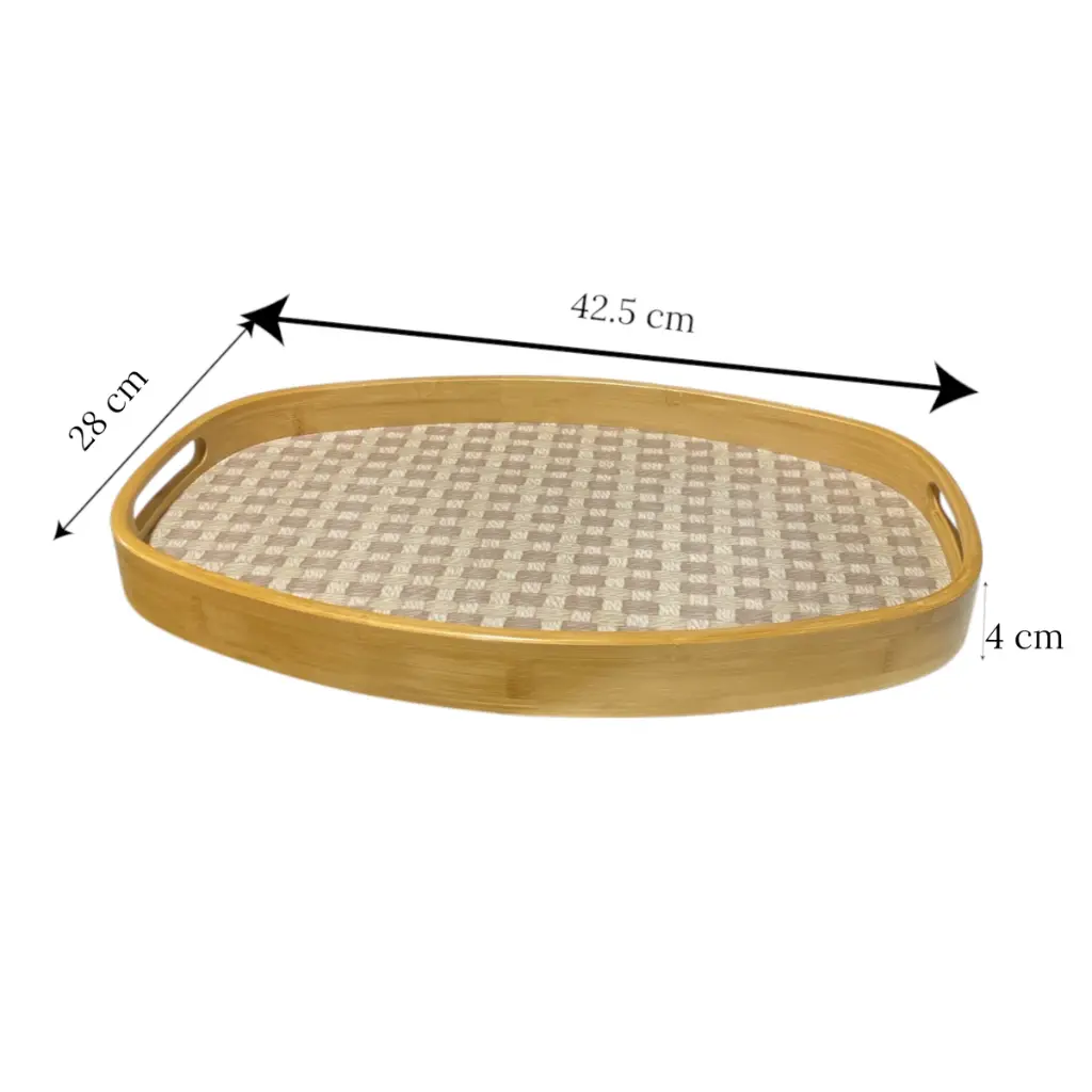 Bandeja de Bamboo grande, 42.5x28x4cm