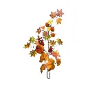 Rama otoñal colgante de calabazas, hojas de arce y bayas naranja 70cm largo y 38cm ancho.