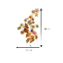 Rama otoñal colgante de calabazas, hojas de arce y bayas naranja 70cm largo y 38cm ancho.