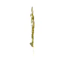 Rama Navideña Dorada pvc forma de pino. 75cm