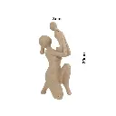 Figura poliresina mama con hijo, color arena. Ref:TG173104. 10.5x7x21cm
