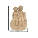 Figura poliresina mama con hijo, color arena. Ref:TG173104. 10.5x7x21cm