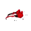 Cardenal navideño set x 2pcs. 12x4x5.5cm