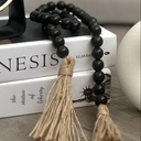 GUIRNALDA CUENTAS NEGRAS 86CM
