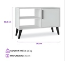 BUFETERA 1P 2NICHO BLANCO BPP 24-205 90X59X35CM