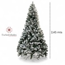 ARBOL ALASKA FRONDOSO NEVADO CUERPO RAMA PVC 8 PIES 2.45MT