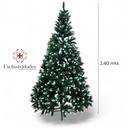 ARBOL NEVADO C/ FRUTOS ROJOS 240CM 