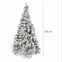 ARBOL DE NAVIDAD ALASKA FRONDOSO NEVADO CUERPO RAMA 7 PIES 213CM