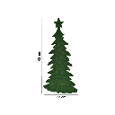ARBOL VERDE DE TERCIOPELO REF:TG632758D 23X43CM