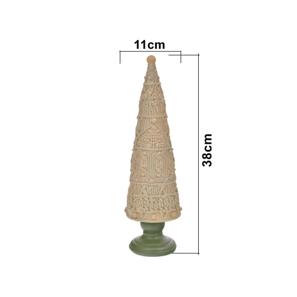 ARBOL BEIGE DE RESINA REF:TGHC0002 38X11CM
