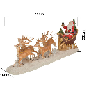 PAPA NOEL EN TRINEO DECOR 74X30CM REF:TG632797