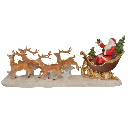PAPA NOEL EN TRINEO DECOR 74X32CM REF:TG632797