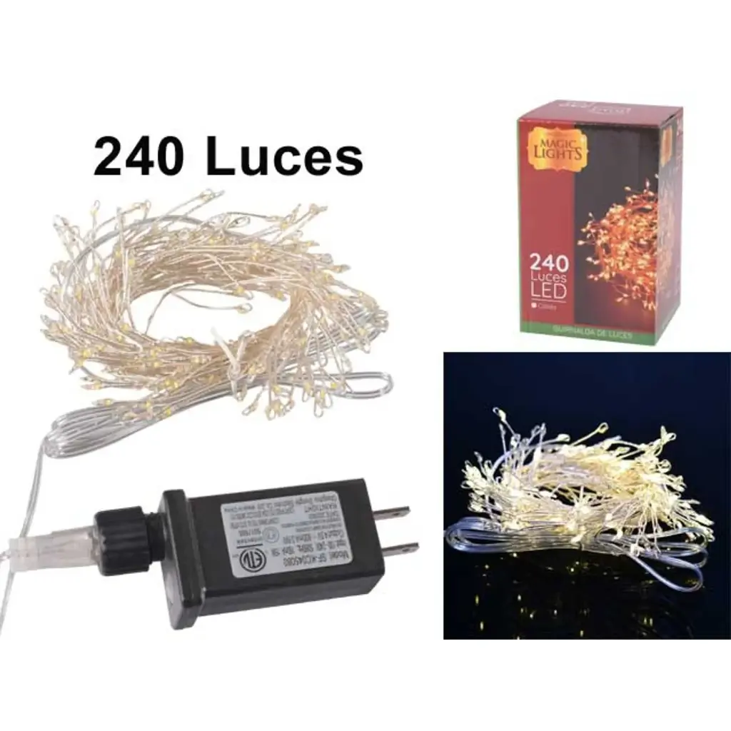 LUCES NAVIDEÑAS, MICRO LED, REF:AL-82038. 240LED