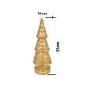 ARBOL NAVIDAD, DORADO RESINA, TG632876, 10X10X29CM