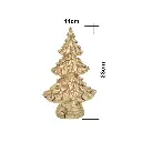 ADORNO ARBOL NAVIDAD, DORADO RESINA, TGXY0371   14X8X23CM