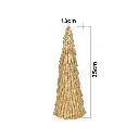 ADORNO ARBOL DORADO, RESINA, TGXY1436, 13X13X35CM