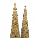 ARBOL DE RESINA SET X 2 DORADO  TG630872 (37*8*8CM)